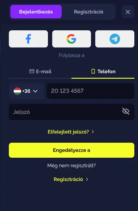 Goldbet bejelentkezési felület