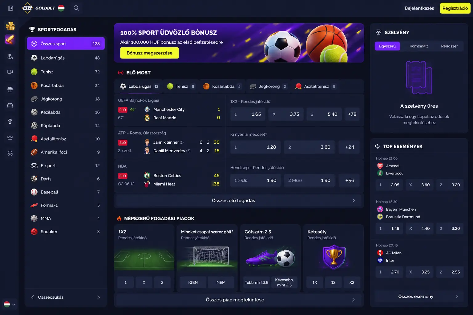 Goldbet sportfogadás